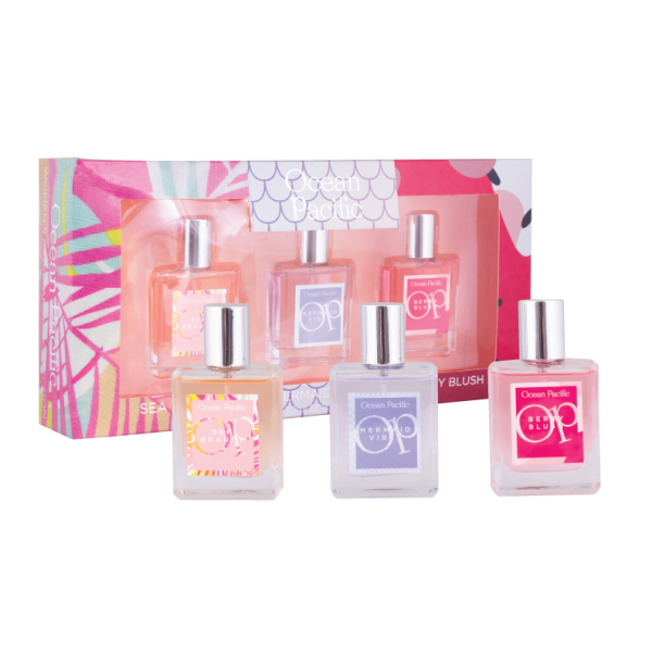 Op Women's Eau de Parfum Coffret (Sea Beauty, Mermaid Vibes, Berry Blush)